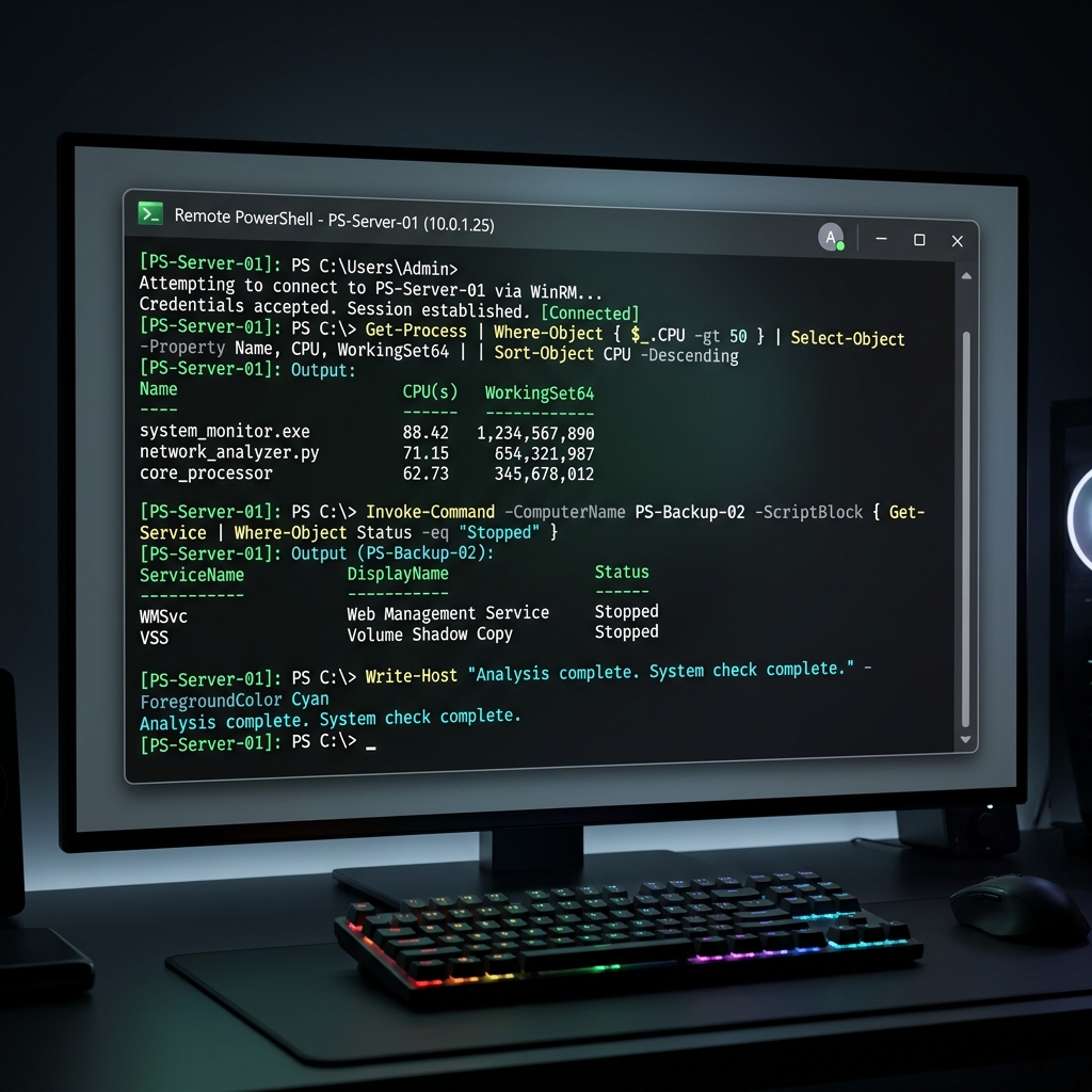 Remote Shell Console Interface